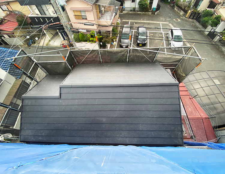 ③屋根アフター（瓦→金属屋根